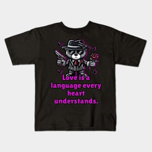 Romance teddy bear Kids T-Shirt